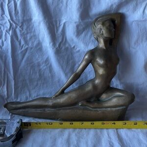 Elegant Gold Figurine Sculpture